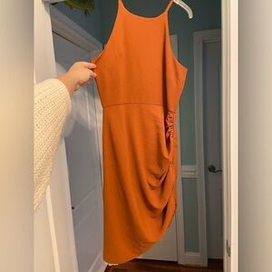 LA Miel Burnt Orange Dress
